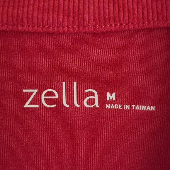 Zella Full Zip Athletic Mock Neck Deep Pink Jacket Size M - Picture 5 of 5